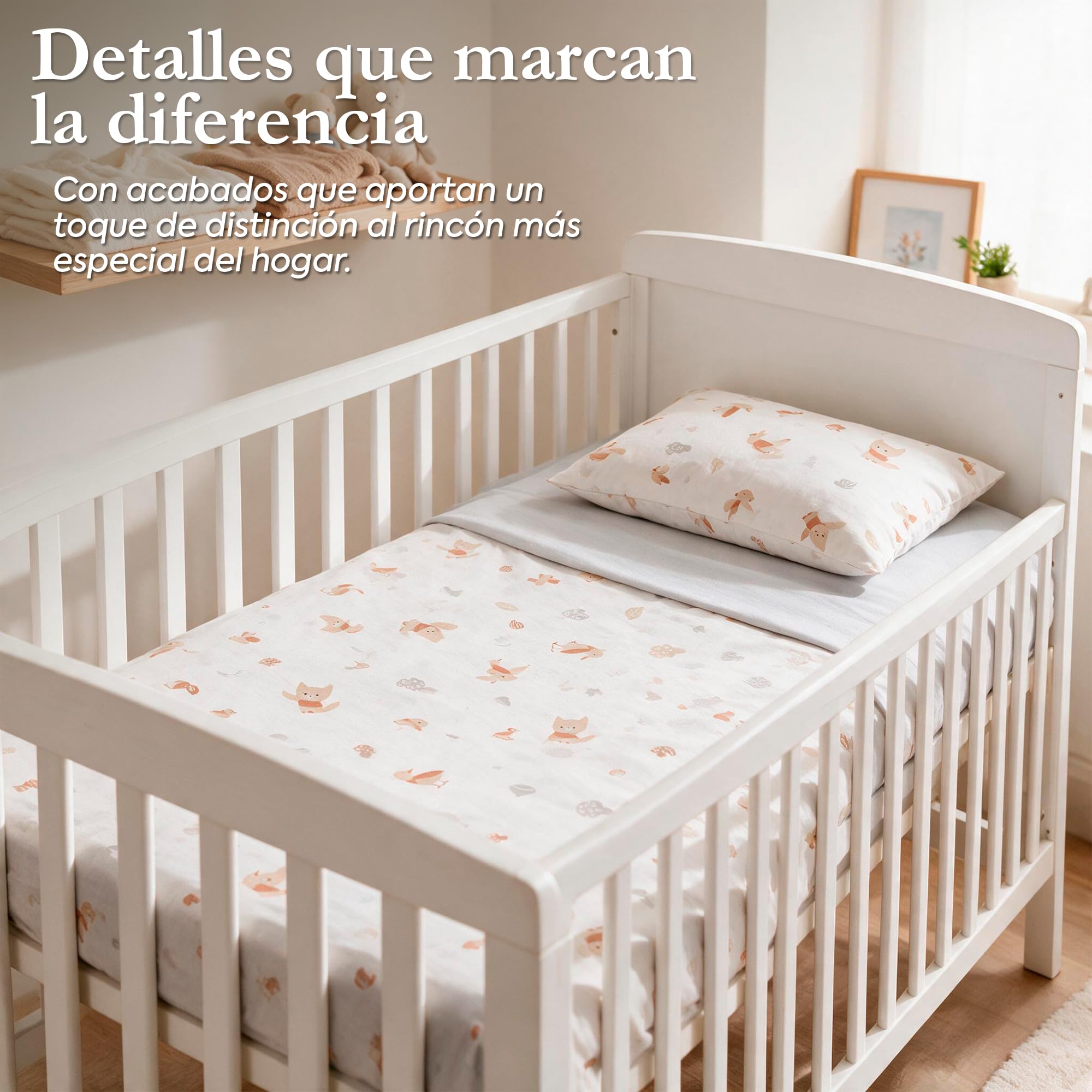Cambrass Juego Sábanas Cuna Derby Beige 70x140 cm 3 Pzs