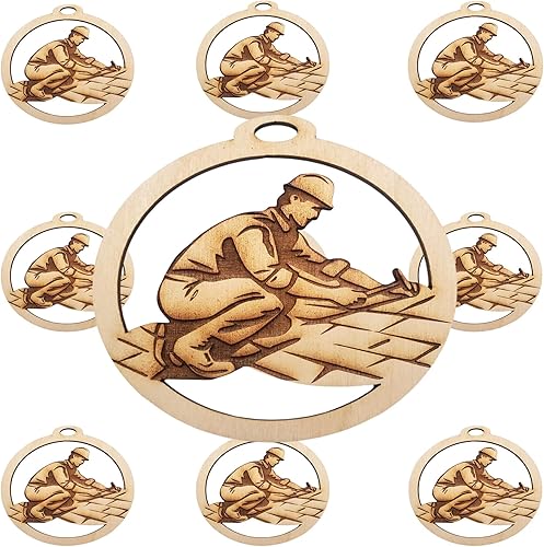 Miniatura 5 de Adorno personalizado para techador, regalo único para techador, adorno de Navidad para techos