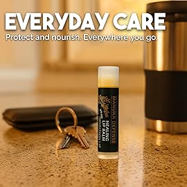 BALM OF GILEAD Manuka Defense Healing Lip Balm - Intensive Moisture Therapy in Tube w/Manuka, Tea Tree & Cooling Peppermint - Ideal for Chapped & Cracked Lips - Beauty Pack Of 4-0.15 oz