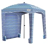 Qipi Beach Cabana - Easy to Set Up Canopy, Waterproof, Portable 6' x 6' Beach Shelter, Included Side...