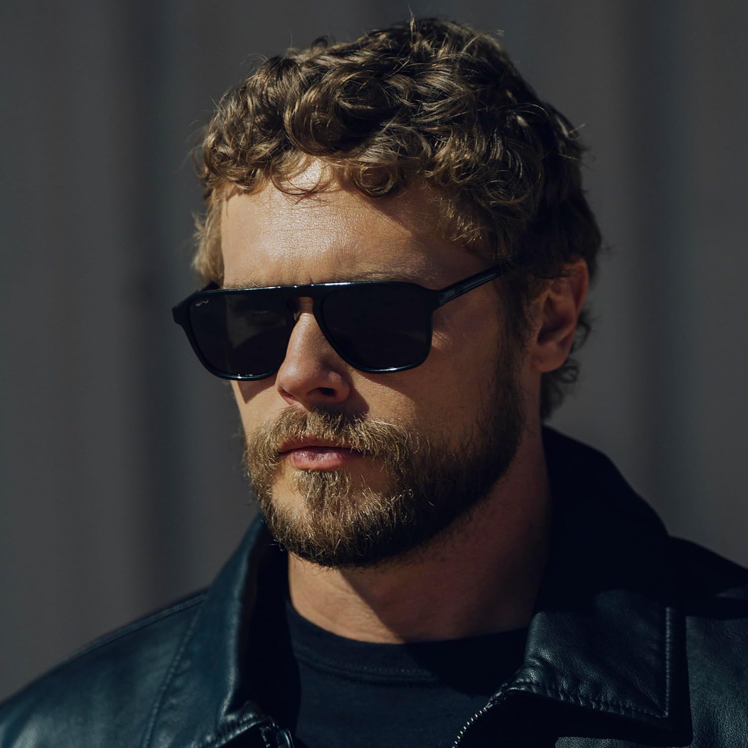 WearMe Pro Polarized Modern Aviator One-Bridge Square Mens Sunglasses - Image 3