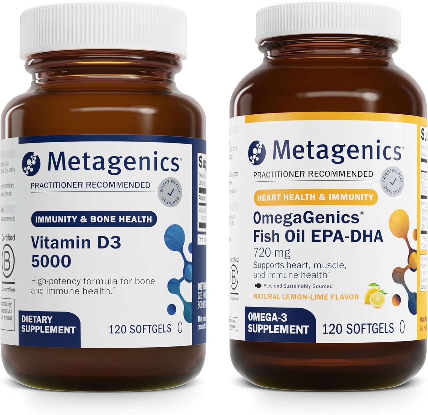 Metagenics Juego de D3 5000 y EPA-DHA 720 - 120 Cápsulas