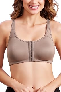 MAROON 922 Women Cotton Brushed Lycra Full Coverage No Bounce, Non-Wired, Non-Padded Front Open Magic Bra with Back Support Price In India