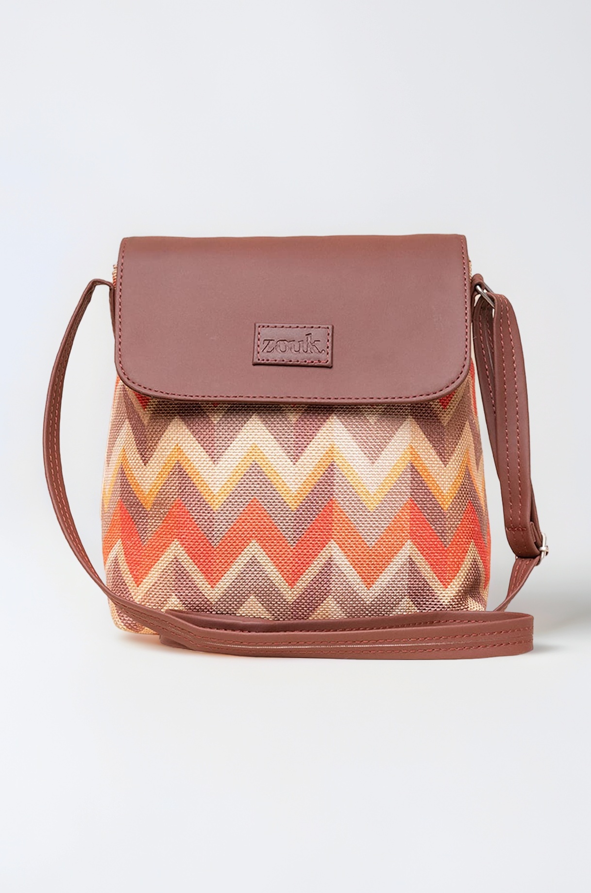 Flap Sling Bag | Crossbody Bags for Women | Women's Handbags | Stylish | Vegan Leather Evening Bag | Travel & Office Use | Purse and Wallet | Tidal Wave Print