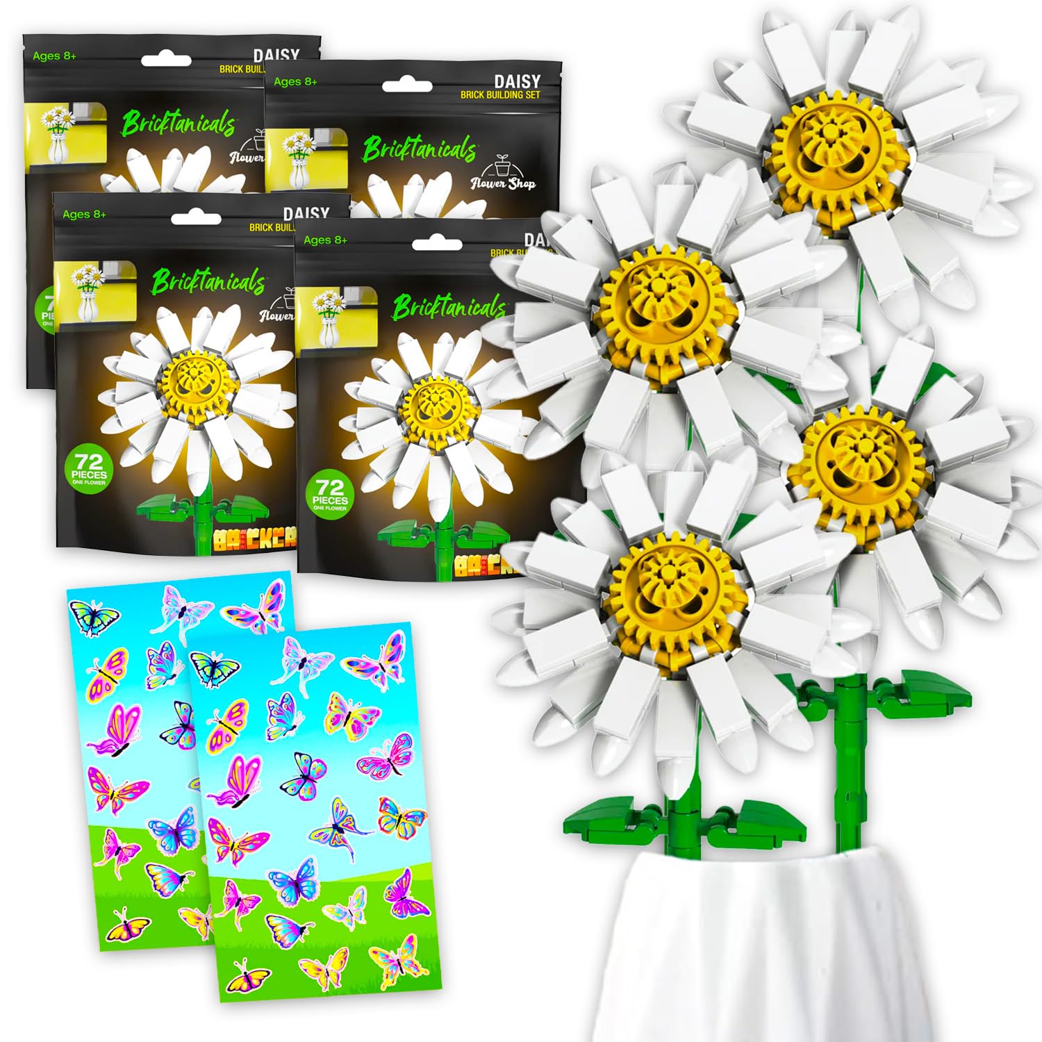 Amazon.com: Brickcraft Bricktanicals Flower Bouquet Set - Bundle
