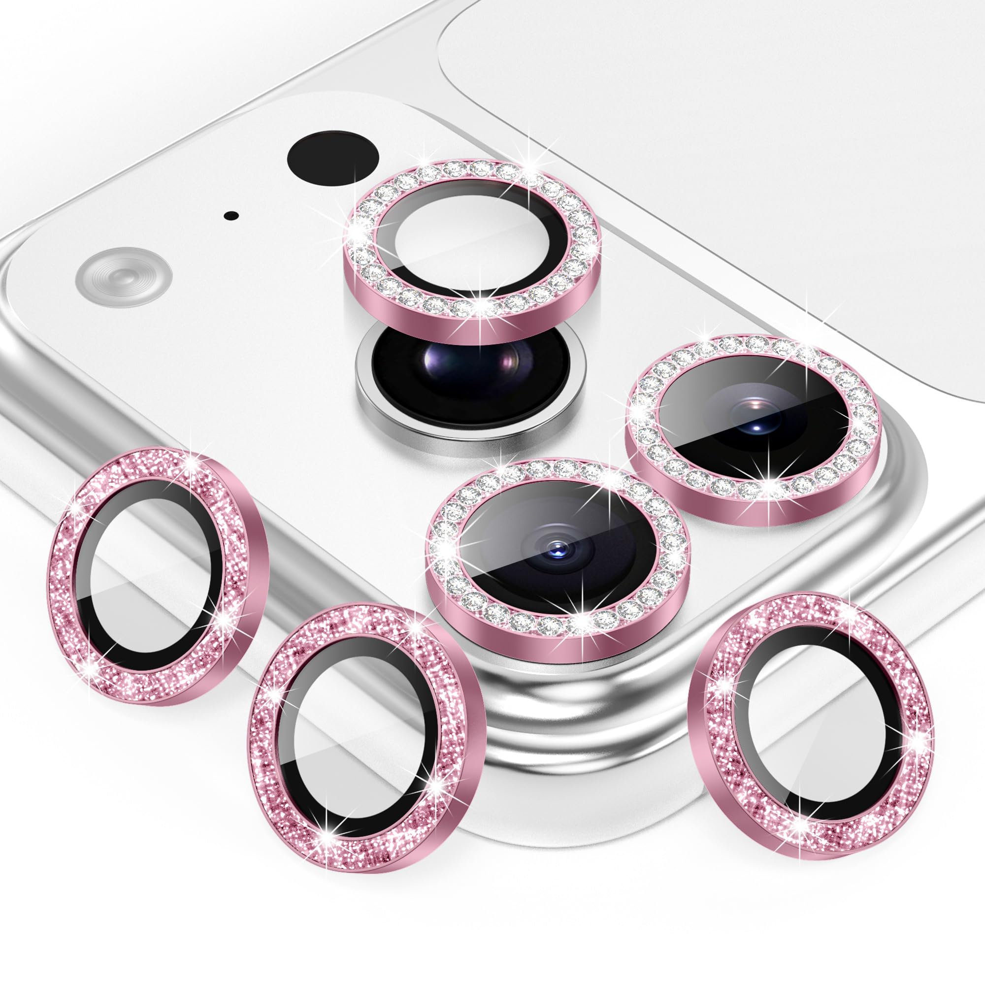 AGVEE 3+3 6 Pack for iPhone 17 Pro & Max Camera Lens Protector Cover