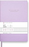 Vista 1 de Minimalism Art - Cuaderno de tapa suave premium, páginas de patrón punteado, 176 páginas, papel grueso de alta calidad de 100 gsm, marcapáginas