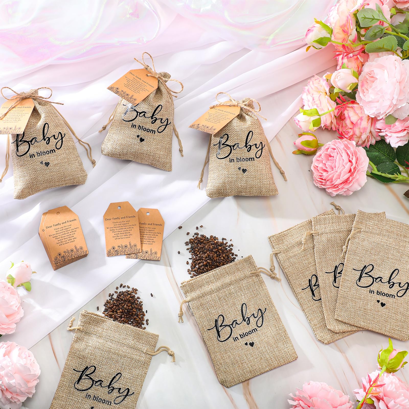 Baby In Bloom Baby Shower Decorations Baby Shower Favors Kit 50