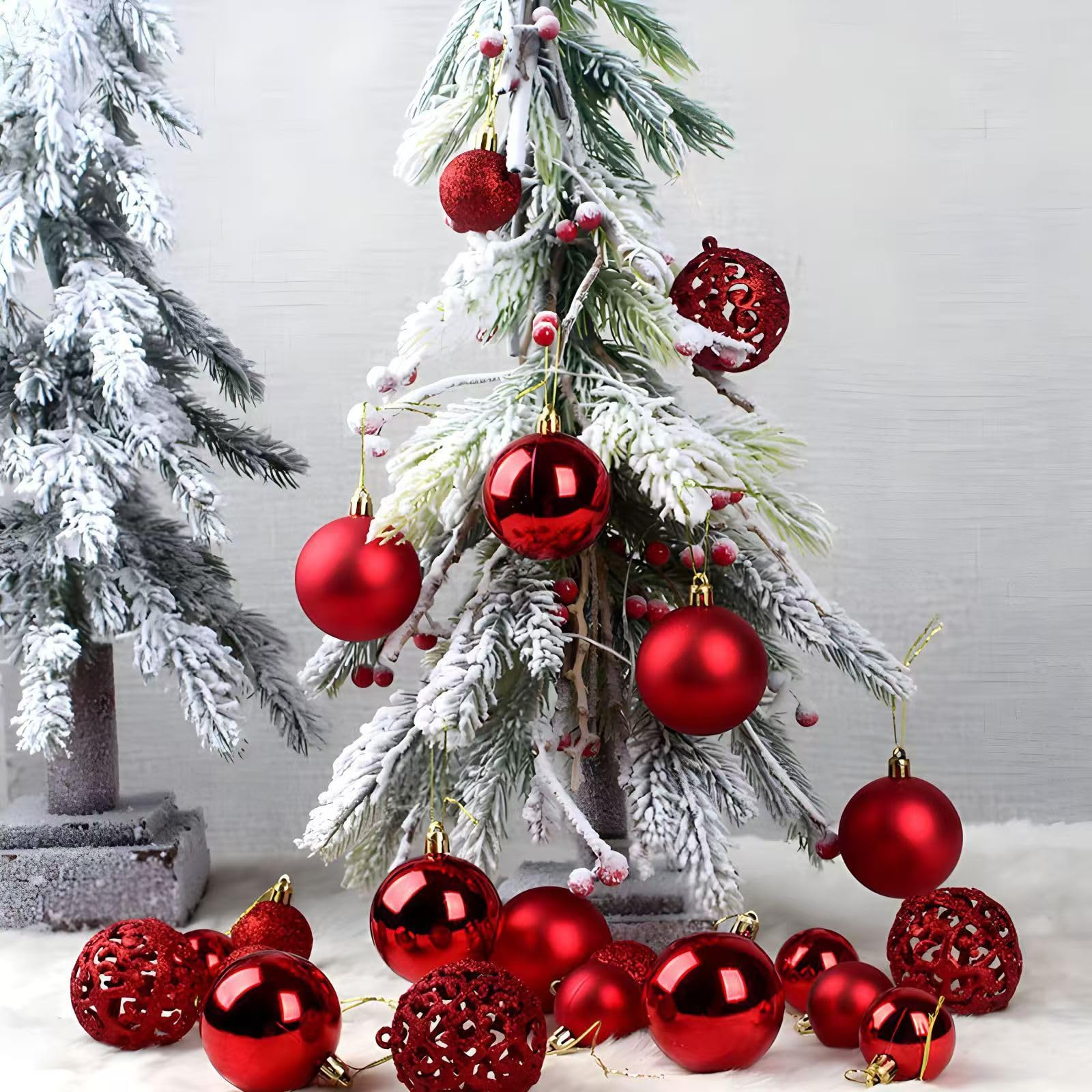 Boules de Noël galvanisées en lot de 101 pour illuminer vos soirées de réveillon en famille