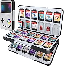 HEIYING Game Card Case for Nintendo Switch&Switch OLED,Customized Pattern Switch Lite Game Card Case with 48 Game Card Slots and 24 Micro SD Card Slots.