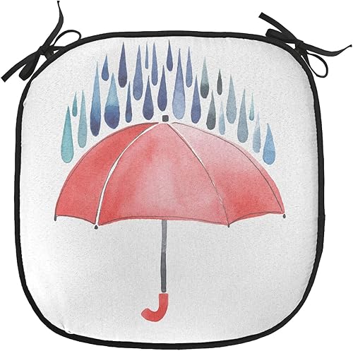 Miniatura 68 de Lunarable Cojín retro para silla, mujer con cabello, letrero de victoria con burbujas de discurso, inspirado en arte pop, acolchado de asiento para