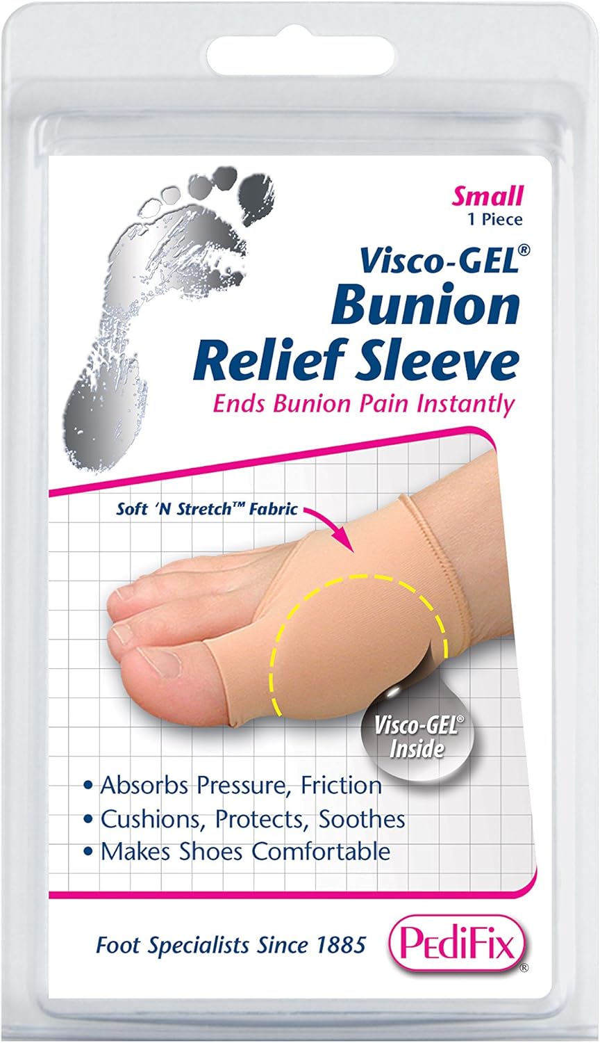 PediFix Visco-gel Bunion Relief Sleeve, Small : Health & Household