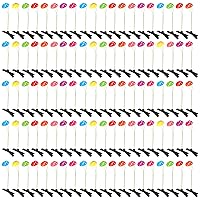 Vista 13 de Tigeen 100 Piezas Pinzas para el Cabello de Brotes de Frijol Horquillas Divertidas de Plantas Hierba Flor Mariposa Hongo Accesorios para el Cabello