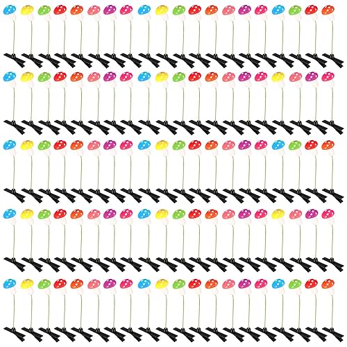 Miniatura 13 de Tigeen 100 Piezas Pinzas para el Cabello de Brotes de Frijol Horquillas Divertidas de Plantas Hierba Flor Mariposa Hongo Accesorios para el Cabello
