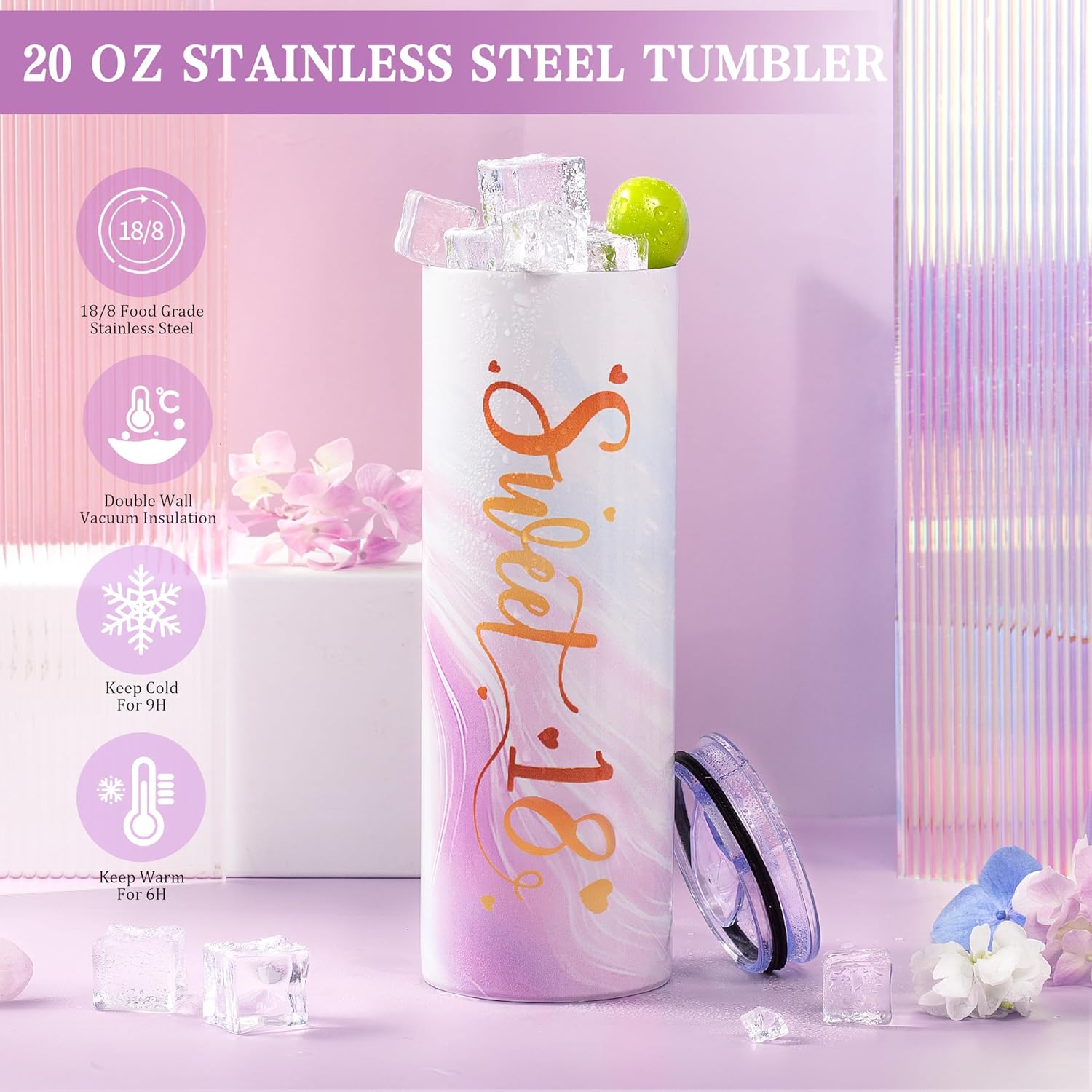 18th Birthday Gifts for Girls, 18 Year Old Girl Birthday Gifts, Happy 18th Birthday Gifts for Her Daughter, Niece, Granddaughter, Girlfriend, Bestie, Cool 18th Birthday Gift Ideas - Image 3