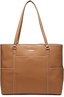 Vista 10 de Bolso de mano de cuero para computadora clásico de 15.6 pulgadas, Notebook, MacBook, bolso de viaje con diseño elegante de correa, Negro