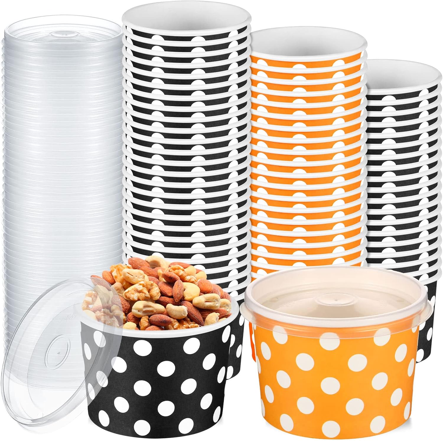 Yungyan 150 Pcs 8 Oz Thanksgiving Paper Snack Cups with