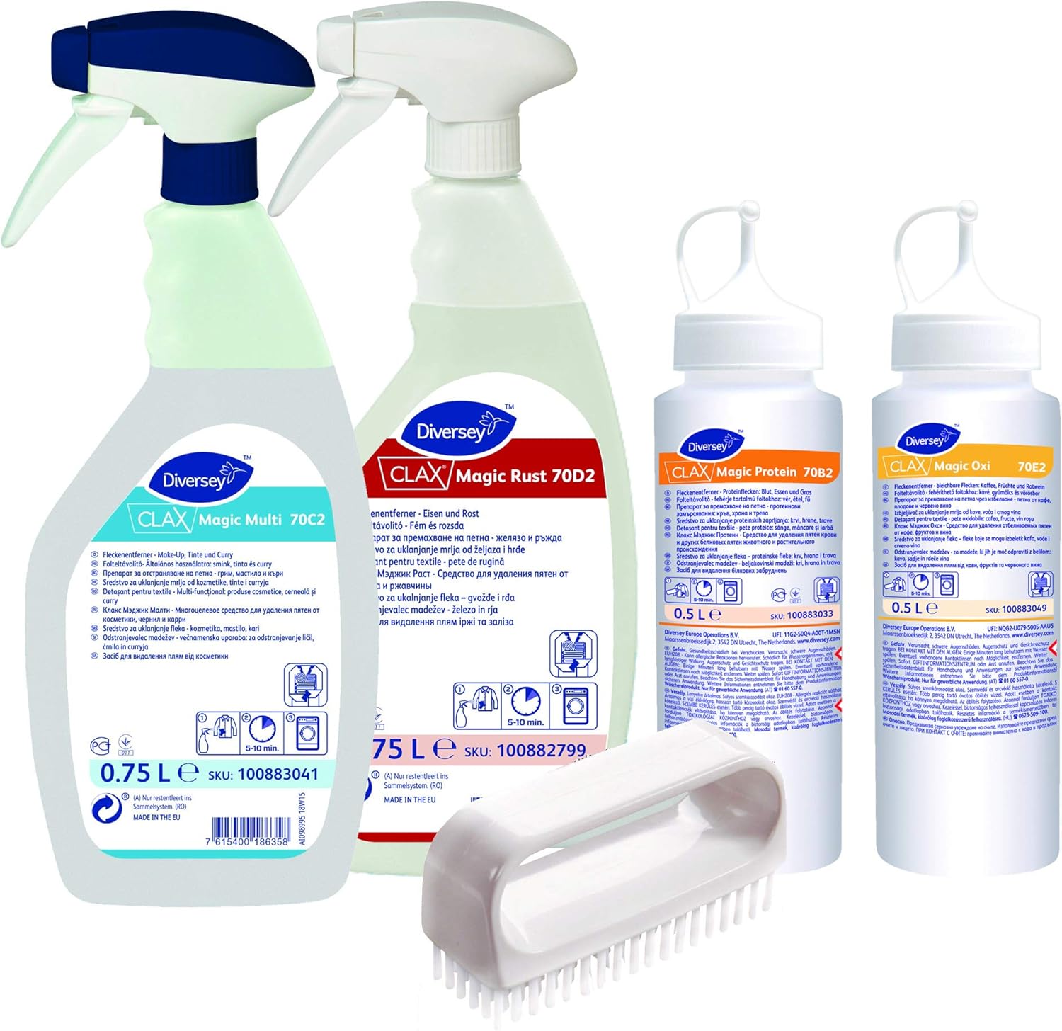 Diversey 100908816 CLAX Stain Remover Kit (Pack of 4