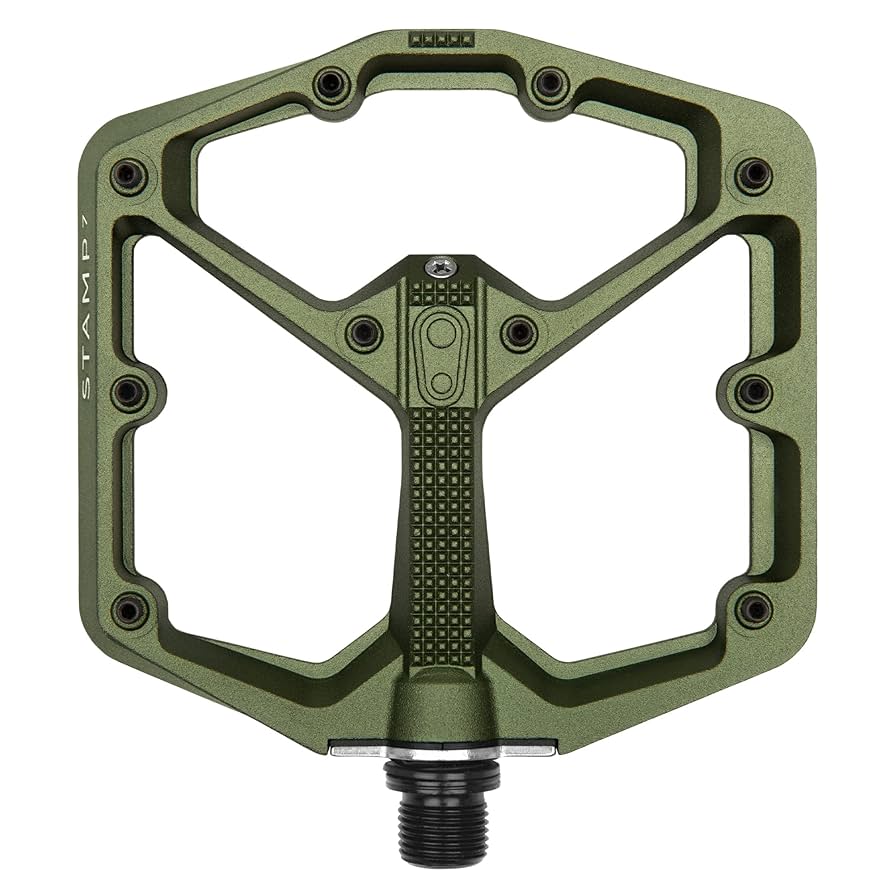 Crankbrothers Stamp 7,Aluminum MTB Bike Pedal, Dark Camo