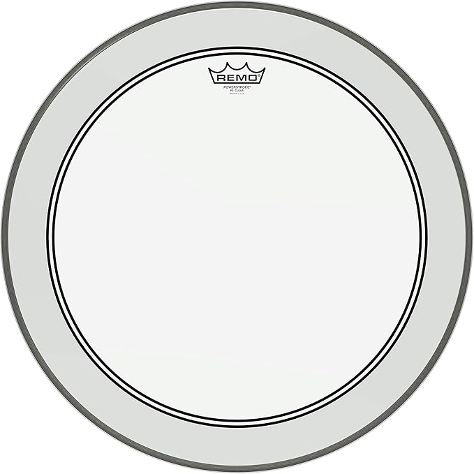 Remo P31320C2 Powerstroke 3 Clear 20Inch Bass Drum Batter Head with