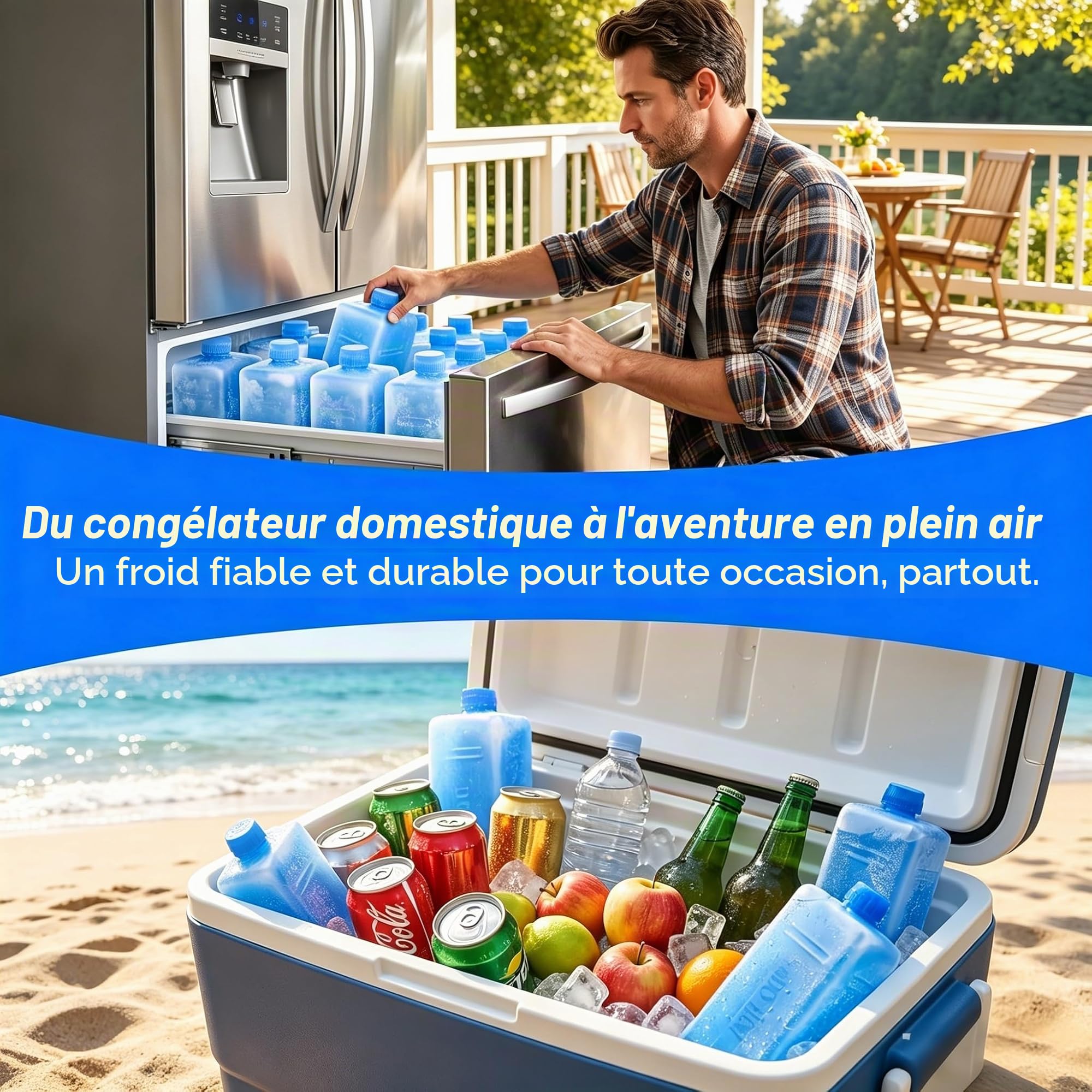 3 boîtes à cristaux de glace