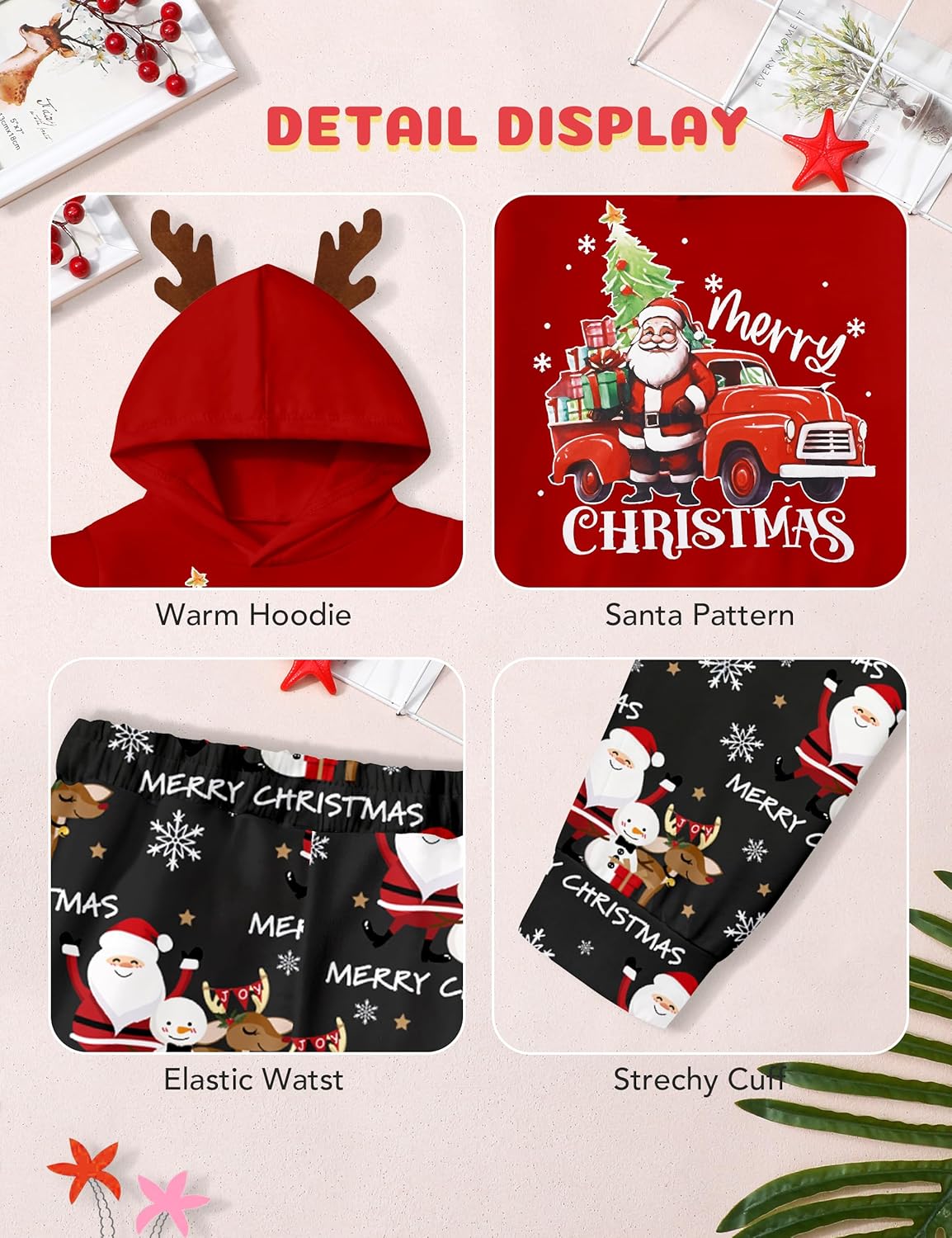 Toddler Boy Clothes Long Sleeve Dinosaur Hoodie Tie-Dye Sweatpants T-Rex Boys Clothes Fall Winter Outfits 18M-8Y - Image 3