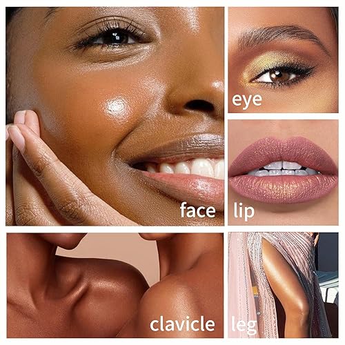 Miniatura 5 de Luminizador líquido, iluminador líquido roller, iluminador de verano, ligero súper sedoso, iluminador en barra para rostro y cuerpo, iluminador de