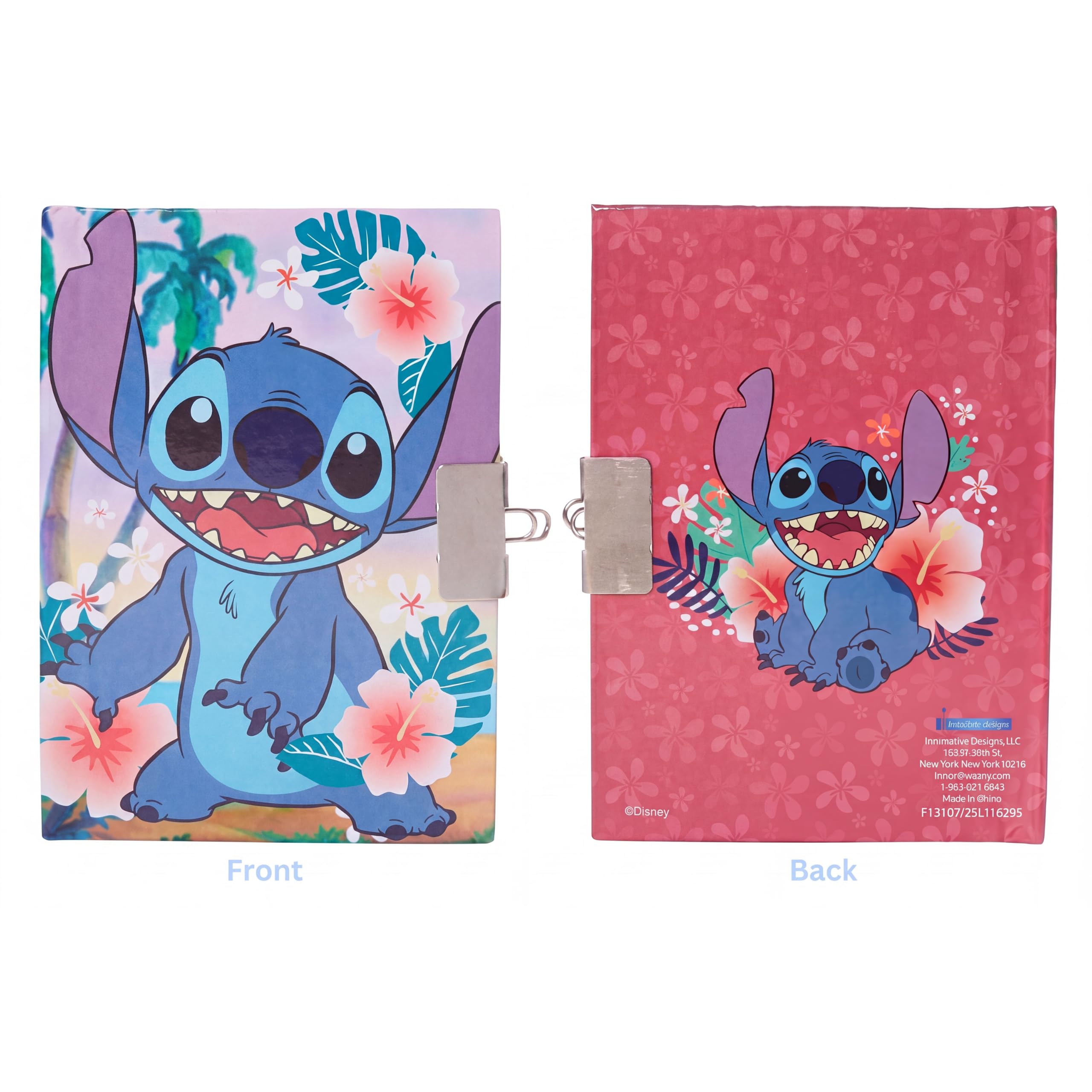 Amazon.com: Innovative Designs Disney Stitch Mini Diary with Lock