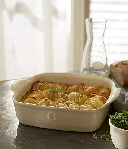 Miniatura 7 de Emile Henry France Ovenware Ultime - Bandeja para hornear cuadrada, color borgoña