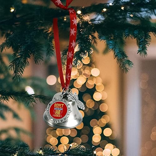 Miniatura 6 de Human Resources HR Voice Colgantes Campanas de árbol de Navidad Decoraciones Adornos Interior Exterior Decoración del Hogar Campana de ala