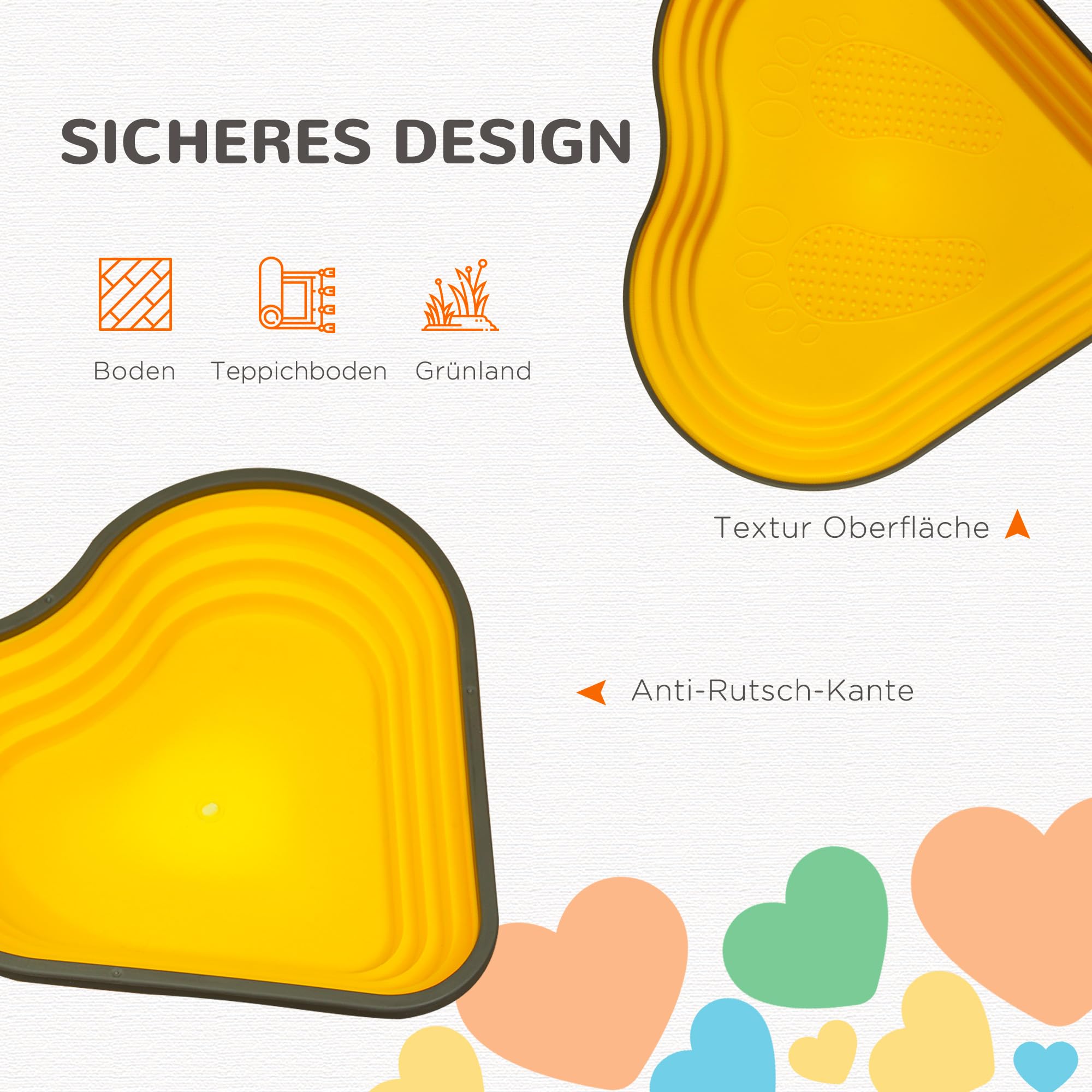 AIYAPLAY Balanciersteine für Kinder 11 Stück Rutschfeste Stapelsteine in Herzform Sensorisches Spielzeug für Kinder 3-8 Jahren Trittsteine für Gleichgewicht, Motorik & Fantasie, Drinnen Draußen