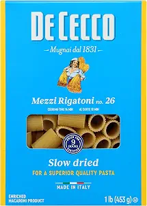 De Cecco Pasta Mezzi Rigatoni, 16 OZ