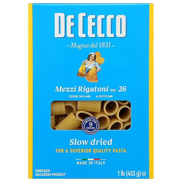 De Cecco Pasta Mezzi Rigatoni, 16 OZ 1