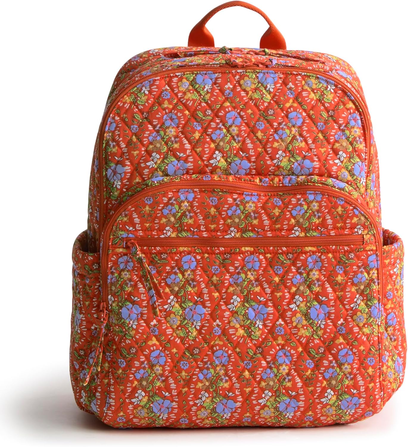 Vera Bradley Women's Large Bancroft Backpack - Premium Cotton, Garden Paisley, One Size