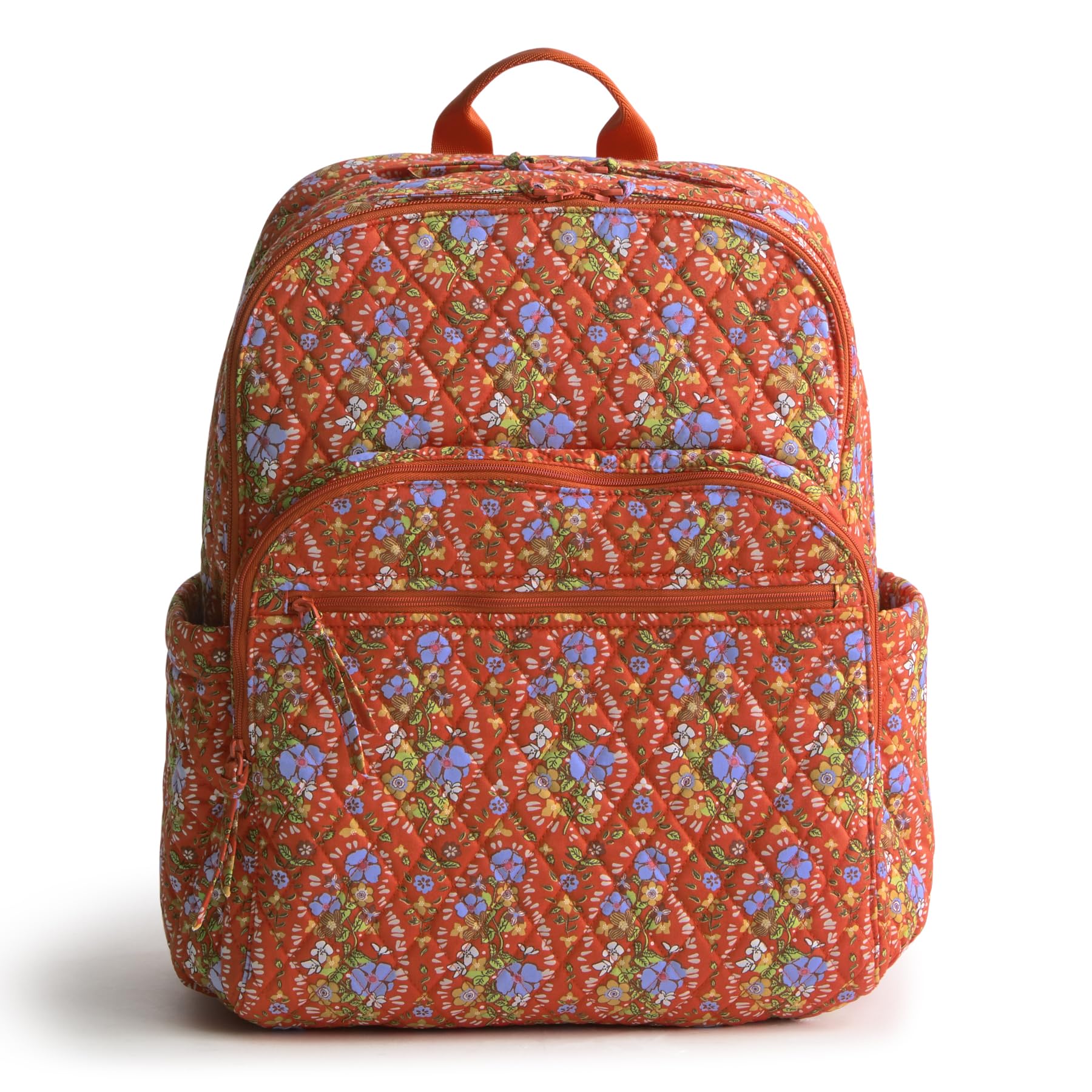 Vera Bradley Women's Premium Cotton Large Bancroft Backpack, Garden Paisley, One Size
