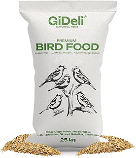 GiDeli Vogelfutter für Wildvögel ganzjährig 25 kg Wildvogelfutter erstklassige Zusammensetzung product image