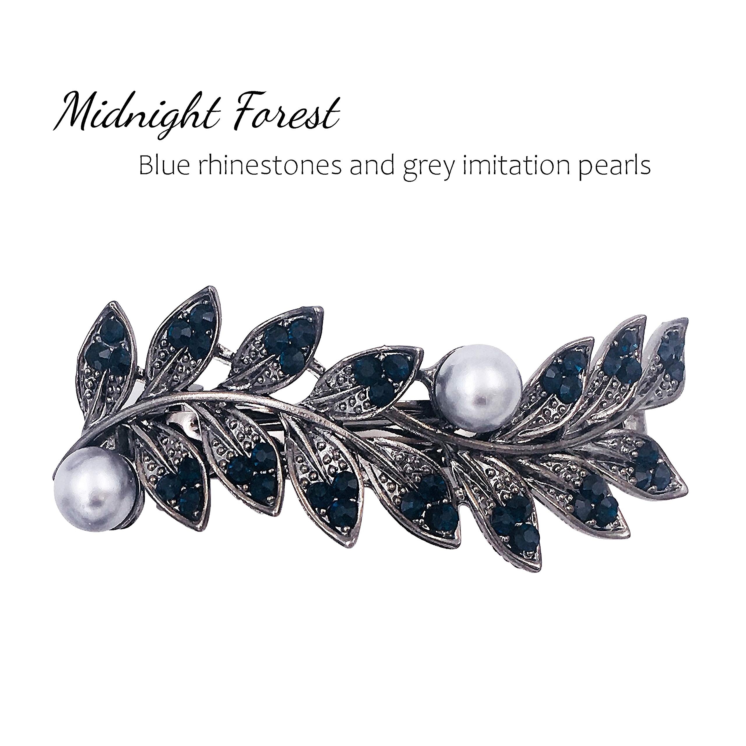 Amazon.com : 4PCS Vintage Silver French Barrettes Hair Clip 