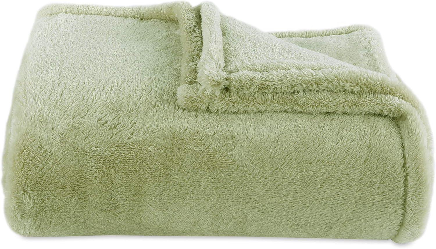 Berkshire Blanket Extra-Fluffy Super Soft Warm Cozy Luxury Blanket, Chive, Full