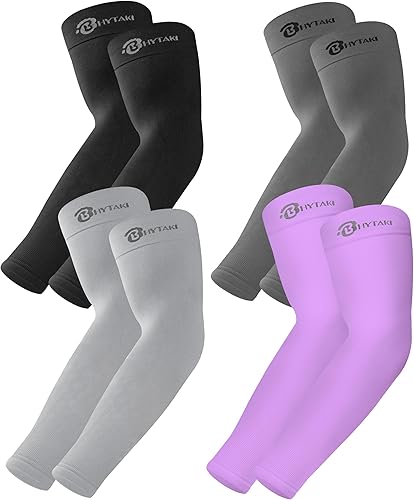 Miniatura 30 de BHYTAKI Mangas de Protección Solar UV, Mangas de Compresión de Brazo con Enfriamiento UPF 50 para Deportes para Hombre Mujer Adolescente