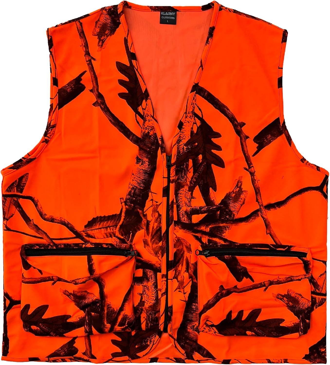 Klarny Outdoors Orange Hunting Vest with Pockets - High Visibility, Waterproof, Ultra-Quiet Deer and Bow Gear Accessories - Image 5