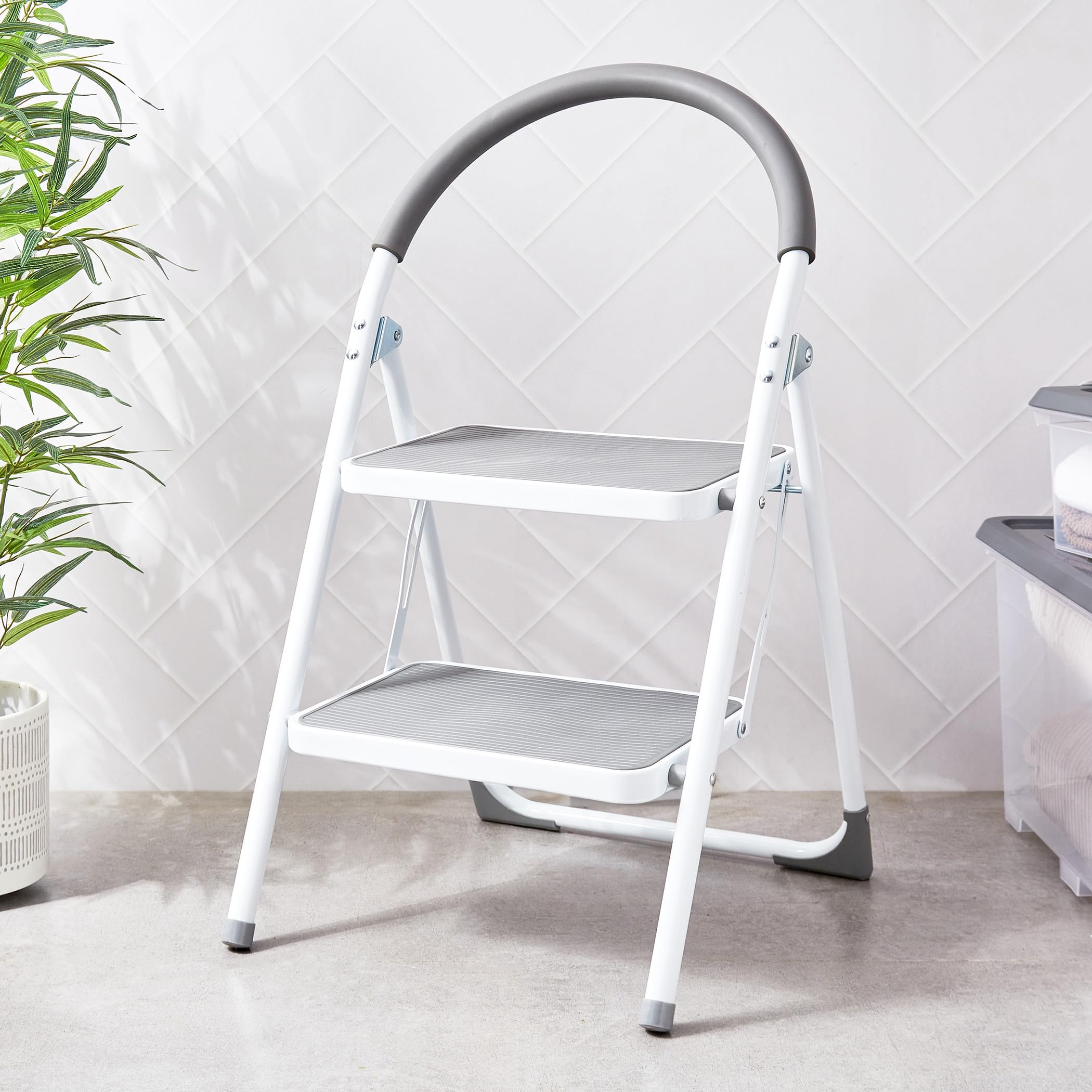 Home Centre SS24-2 Step Steel Ladder - 46 CM X 51 CM X 82 CM - WK6203A-2-image-30