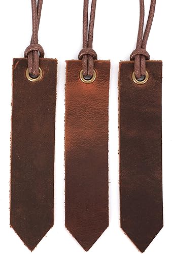 Jagucho - Marcadores de cuero para hombres y mujeres, hechos a mano, marcadores de página de lectura para libros