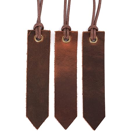Vintage Leather Bookmarks With Tassels - Handcrafted Page Markers For Readers, Writers & Book Lovers