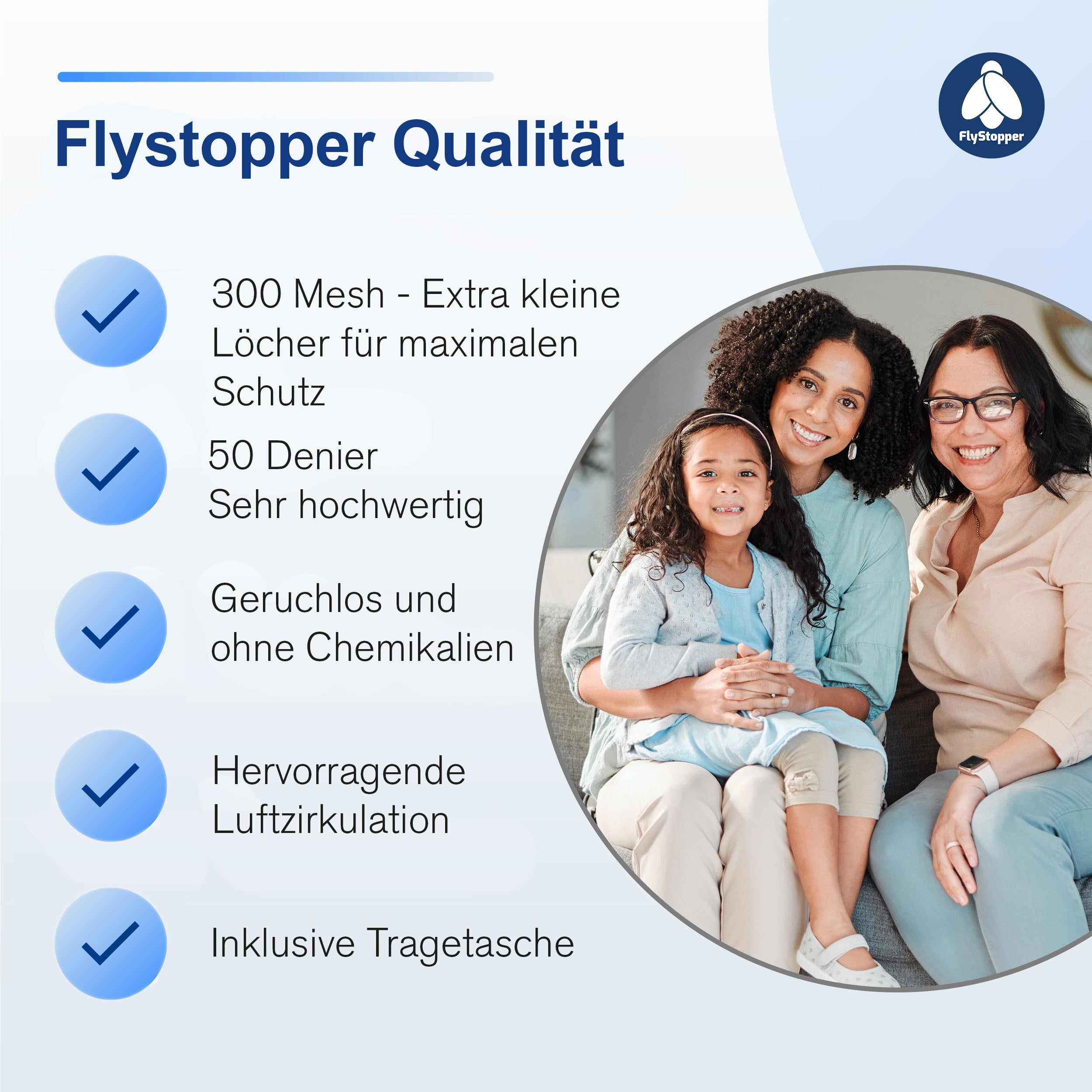 MOSKITONETZ Doppelbett XXL - 240x220x230, XXL Mückennetz für Bett, feinste Löcher, rechteckiger Netzvorhang Reise, Insektenschutz, 2 Einträge, einfache Anbringung, Tragetasche
