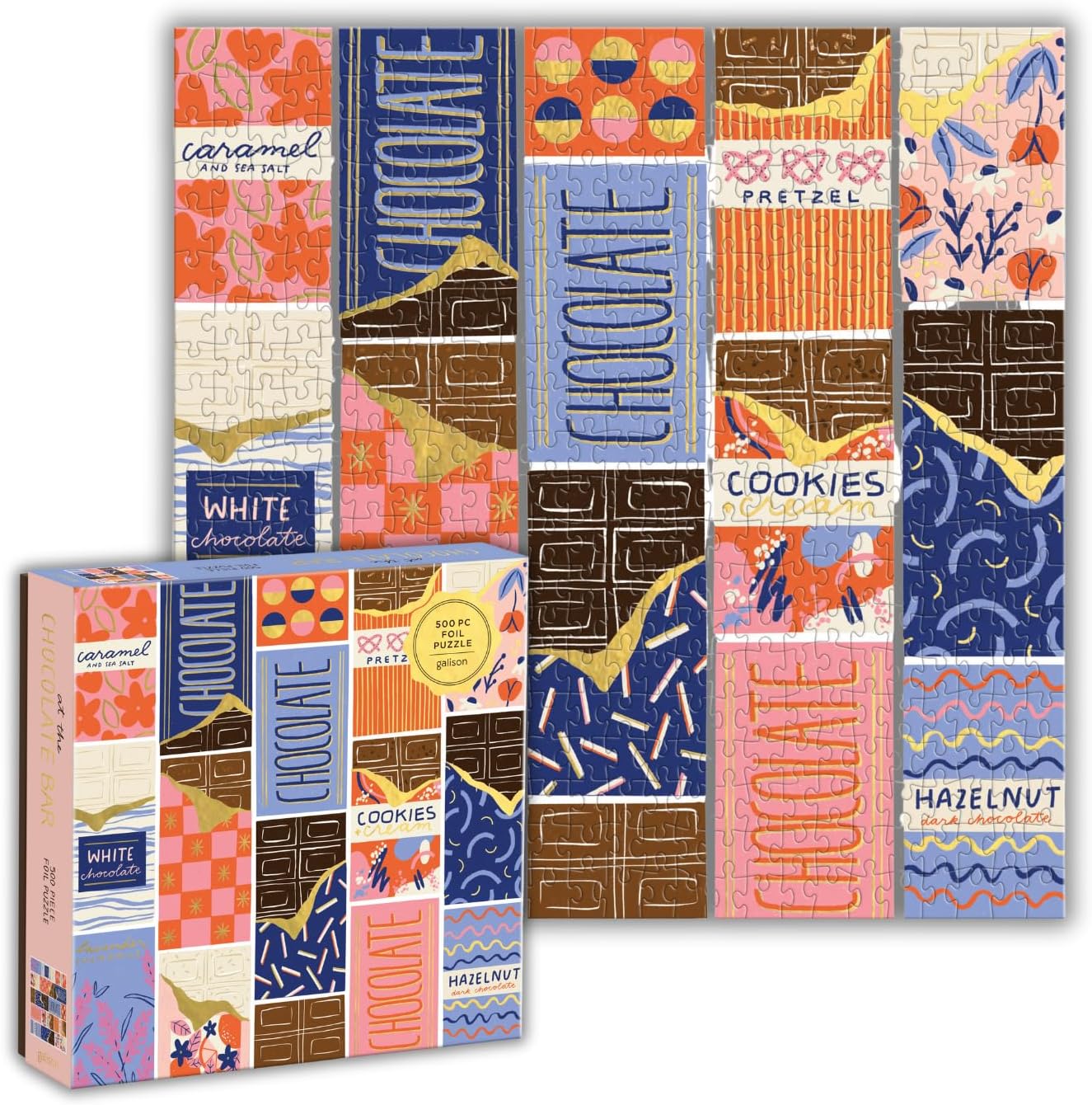 At the Chocolate Bar 500 Piece Foil Puzzle