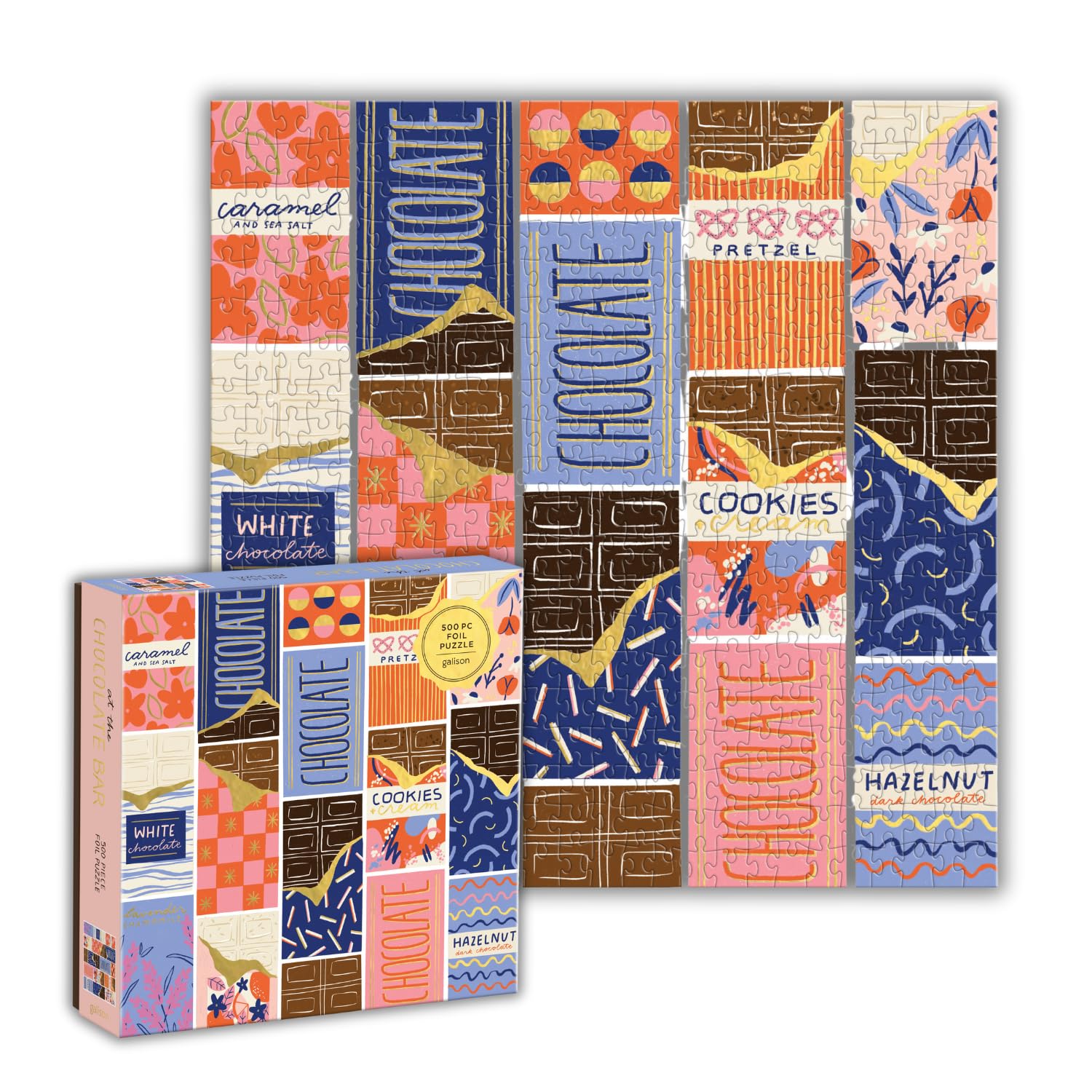 At the Chocolate Bar 500 Piece Foil Puzzle