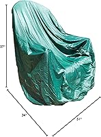 Vista 7 de Paquete de 2: Funda para silla Adirondack de Patio Style Concepts de vinilo en relieve protege los muebles de patio, color verde