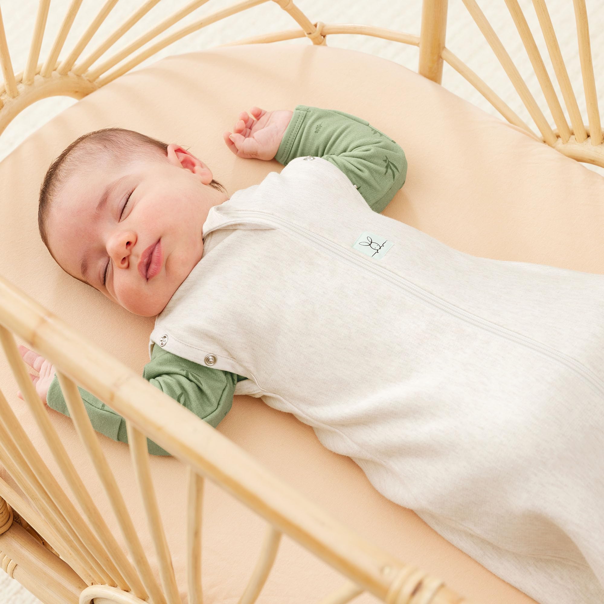 ergoPouch Bio-Baby-Wickeltuch und Schlafsack für alle Jahreszeiten, Cocoon, 1,0 Tog | Haferflocken-Marle | 3–6 Monate (6–8 kg / 13–18 lb)