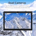 PRITOM K7PRO 7" Tablet with 32GB Case - Android 13 Tablet PC with Quad Core Processor, IPS HD Screen, Dual Camera, WiFi, Bluetooth, Lightweight, 2025 (Black)