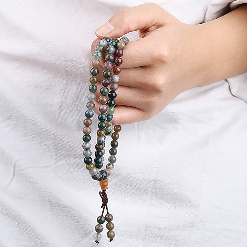 Miniatura 4 de SUNYIK Pulsera de 108 piedras con cuentas de oración budista tibetana